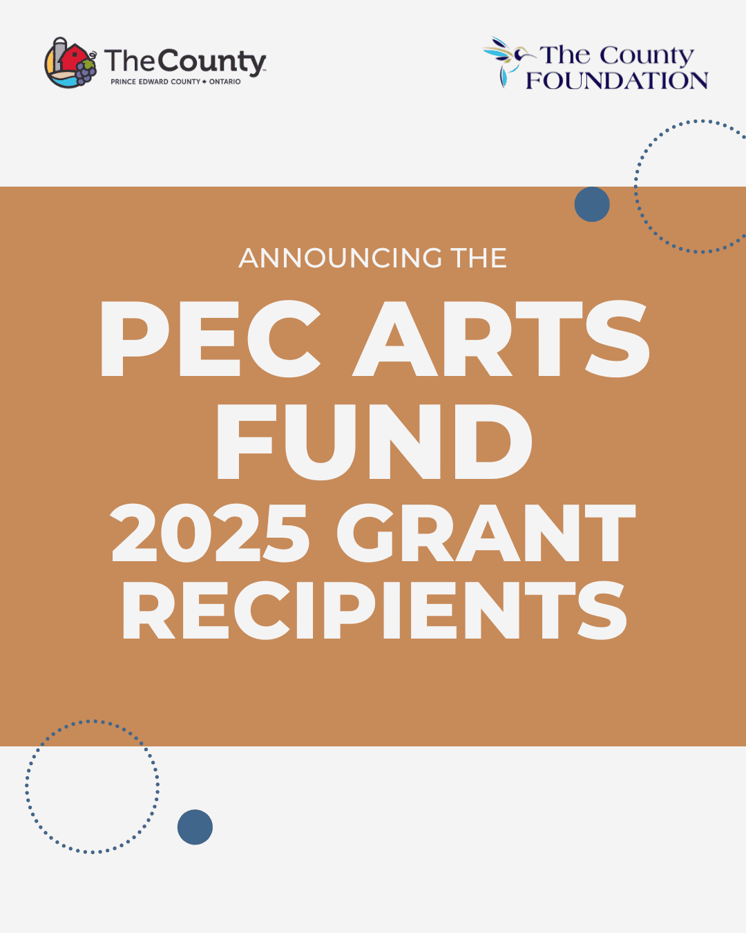 Announcing 2025 PEC Arts Fund Recipients